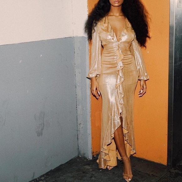 GOLD formal dress - Picture 4 of 4